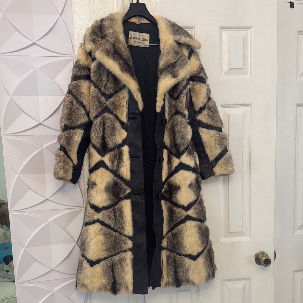 Genuine mink long coat damaged- cutter craft